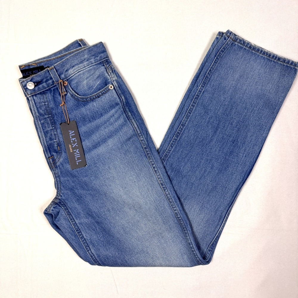 Alex Mill Carla High Rise Straight Jean Light Wash Women's 26 NWT